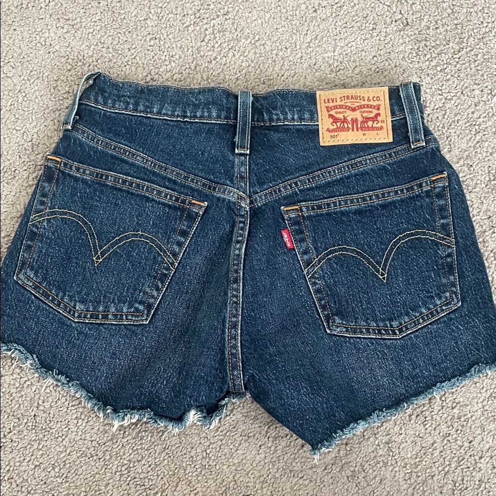 Levi's Dark Blue Jean Shorts